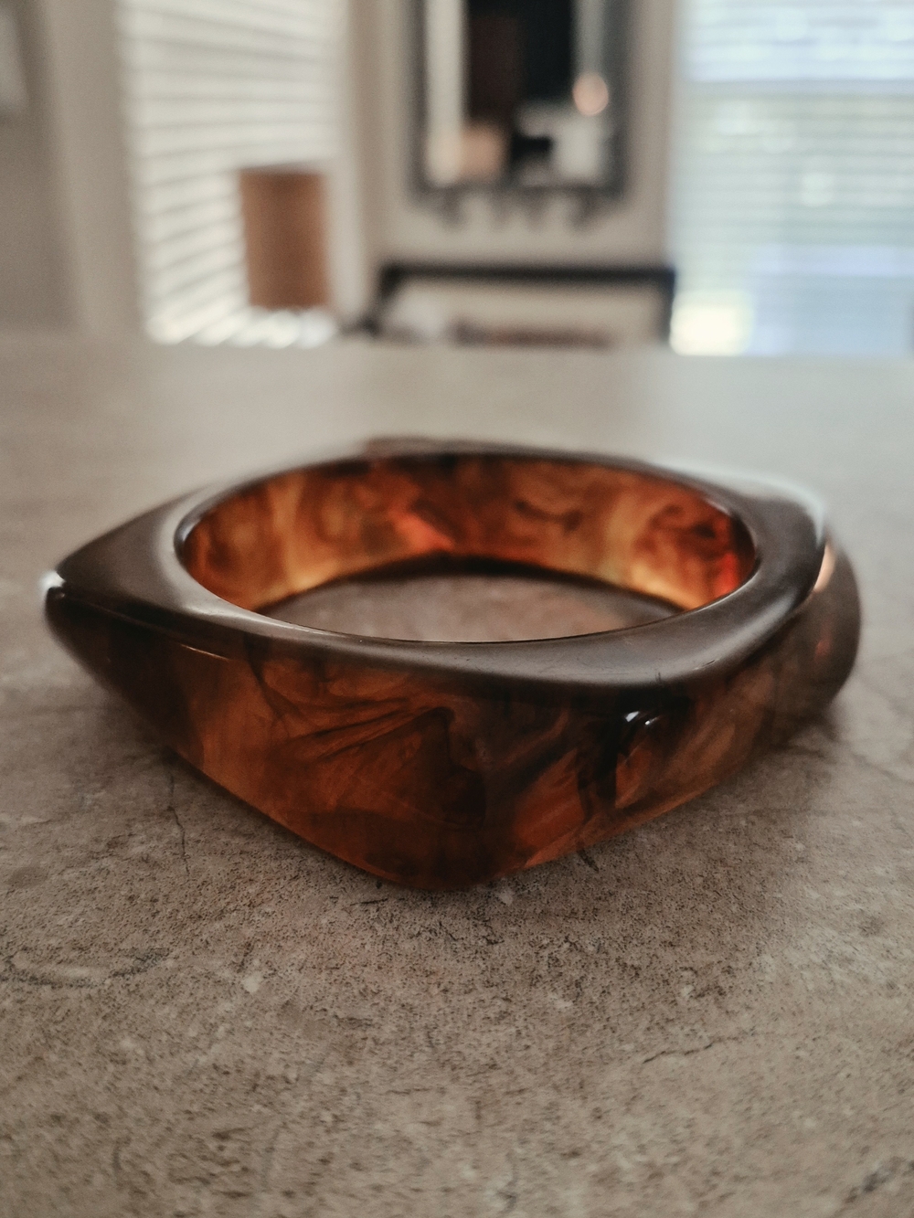 Tortoiseshell- Marbled Bangle Bracelet
